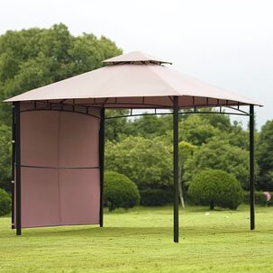 P&eacute;rgola Quintay Con Lateral 3x3mt Caf&eacute;