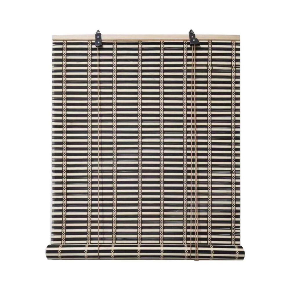 Cortina Persiana Roller Enrollable Bamb&uacute; Negro Beige 120x180 Cm image number 0.0