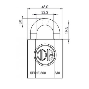 Candado Odis 840 40mm