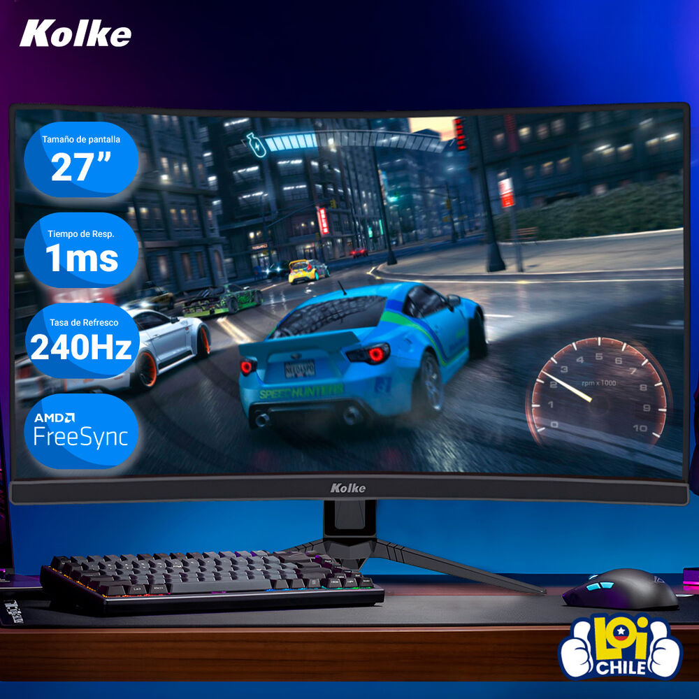Monitor Gamer Curvo Kolke 27" Led Kes-651 image number 3.0