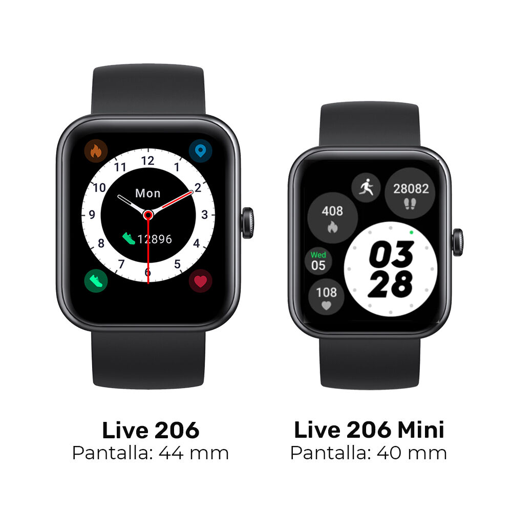 Reloj Smartwatch Lhotse Live 206 40mm Mini Black image number 4.0