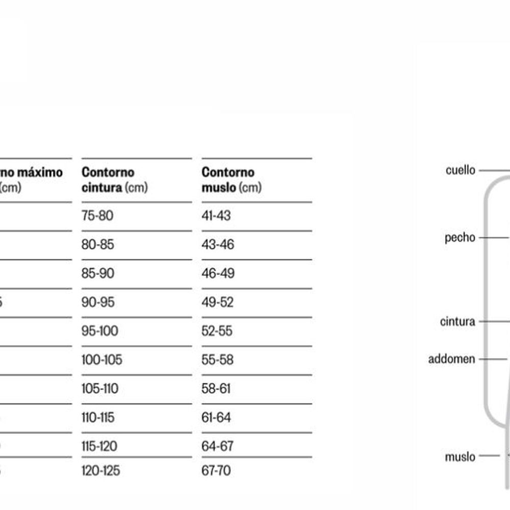 Body Hombre Post Cirugia Torax Y Adbdomen-talla 105-blunding image number 1.0