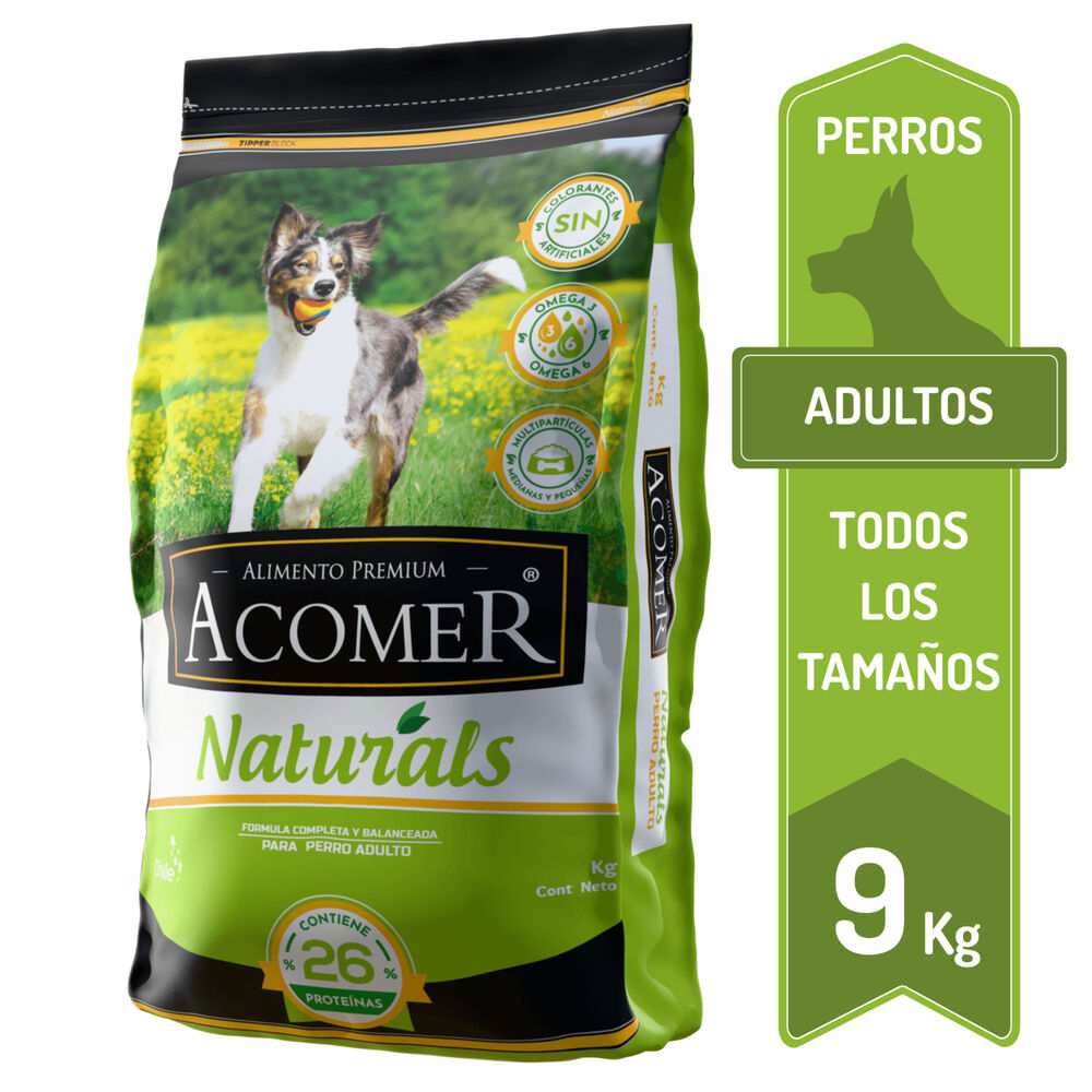 Alimento Para Perro Adulto Acomer Naturals 9kg image number 0.0