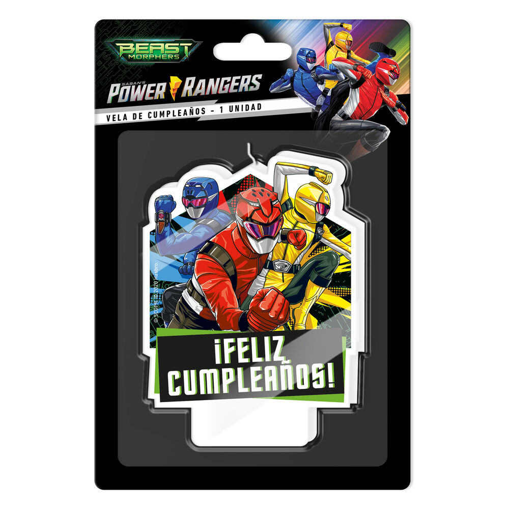 Set Cumpleaños Power Ranger Para 6 Personas Cotillón image number 2.0