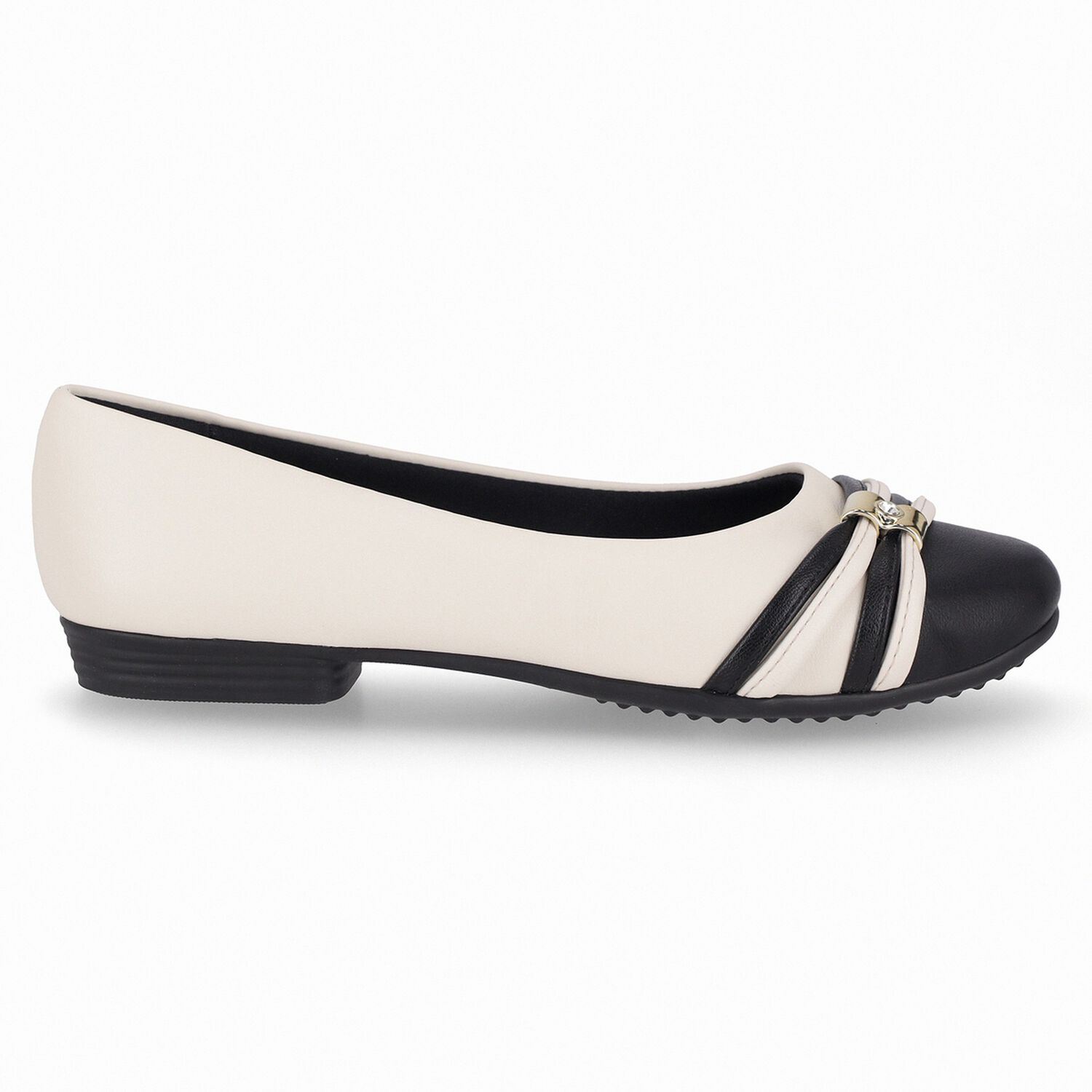 Ballerina Mujer Crema/negro Raquel Piccadilly image number 0.0