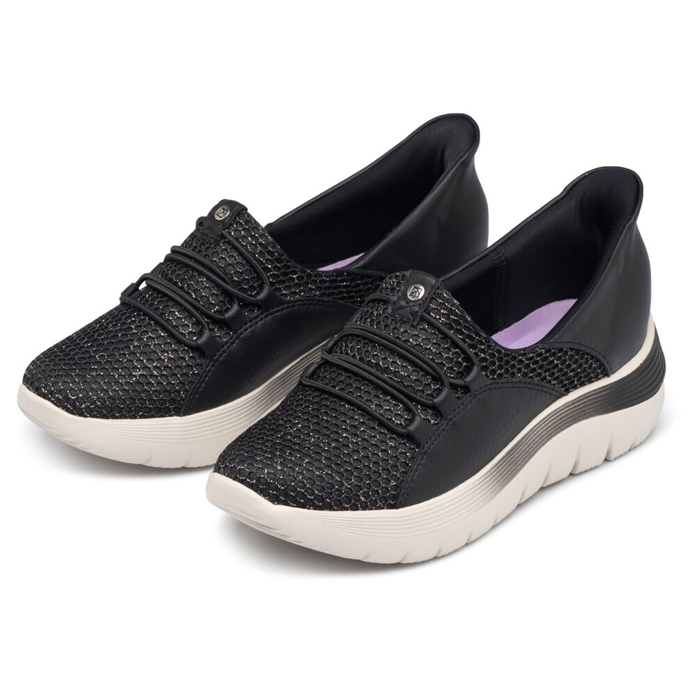 Zapatilla Mujer Negro Slipfit Piccadilly image number 1.0