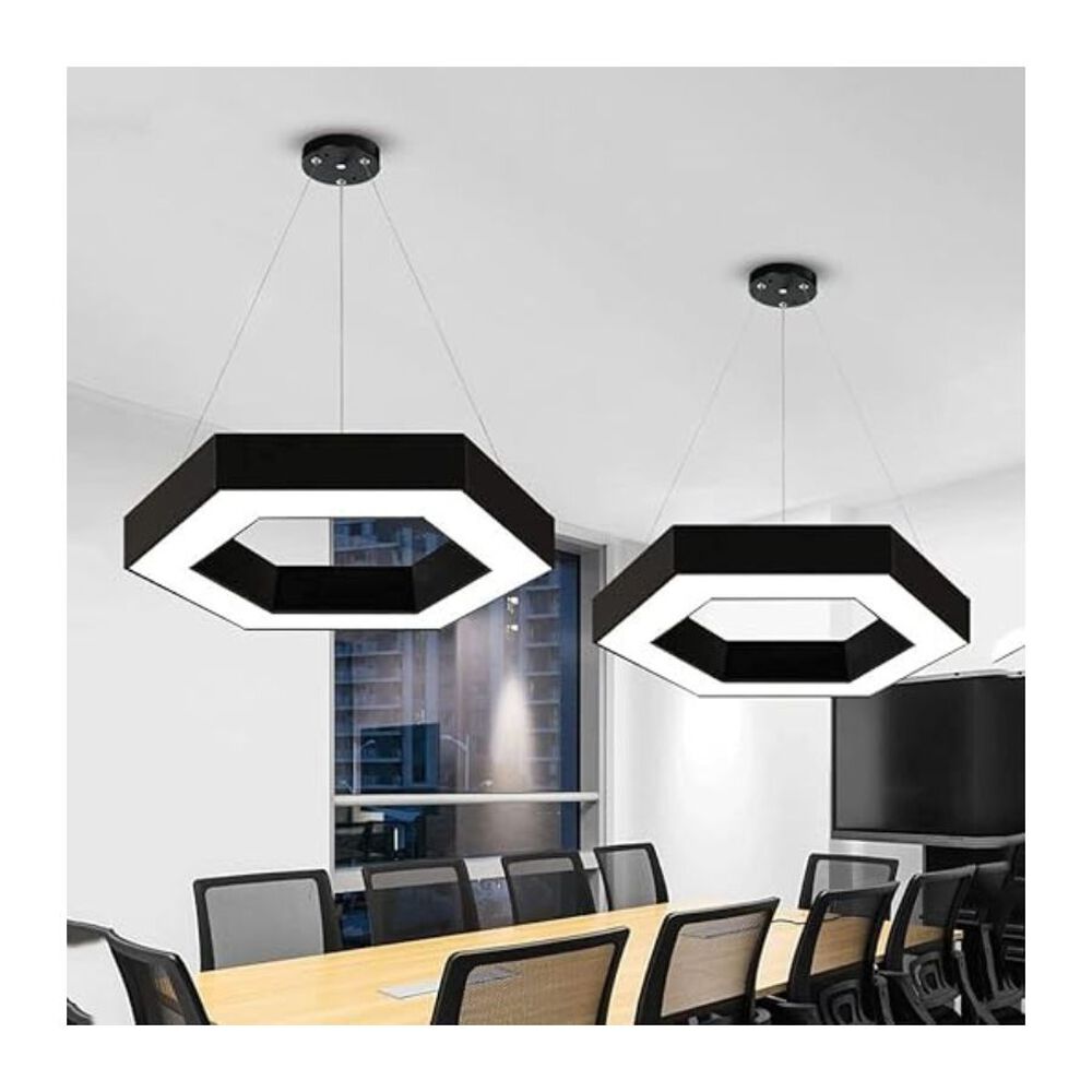 Lampara Colgante Led De Techo Hexagonal Ajustable Creativa image number 1.0
