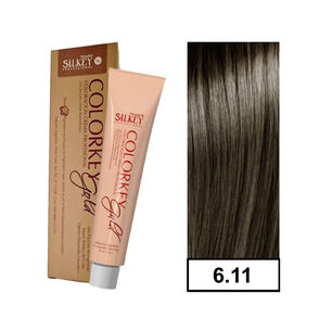 Colorkey Gold - Tintura Permanente Efecto 3d Pigment 60gr + Oxidante - 6.11 Rubio Oscuro Ceniza Profundo
