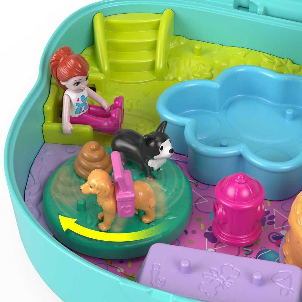 Set De Juego Polly Pocket Compacto Fiesta De Cumpleaños De Perrito image number 3.0
