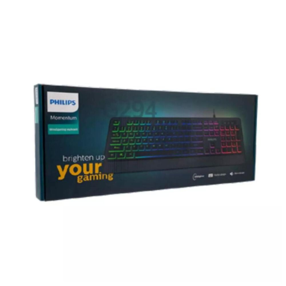 Teclado Gamer Usb Iluminado 107 Teclas Ingles G294 image number 2.0