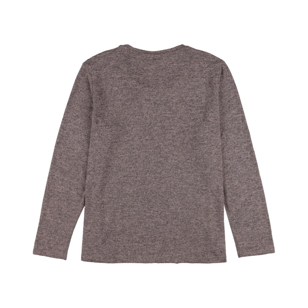 Sweater Melange Manga Larga Cuello Redondo Mujer Lesage image number 1.0