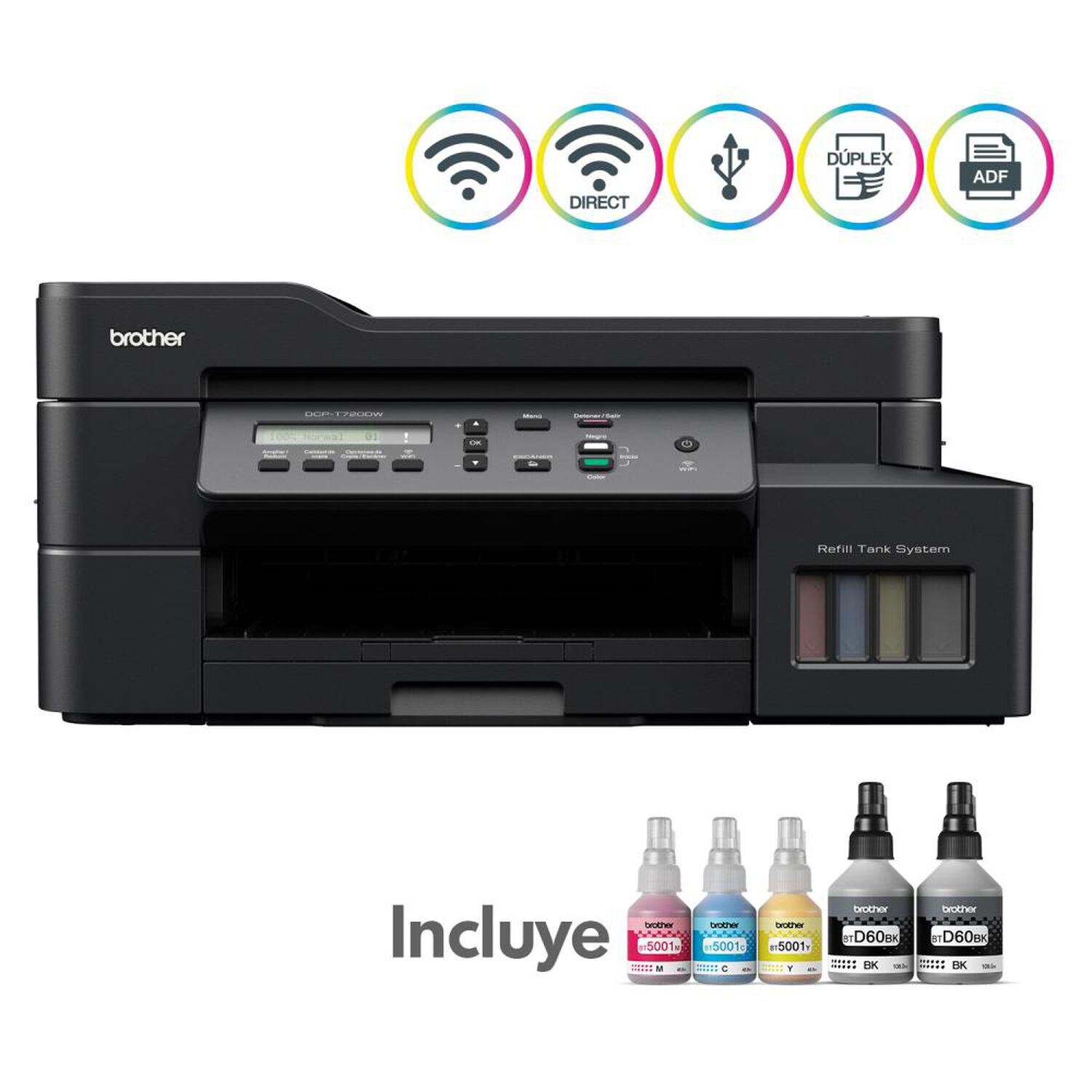 Impresora Multifuncional Brother DCPT720DW image number 3.0