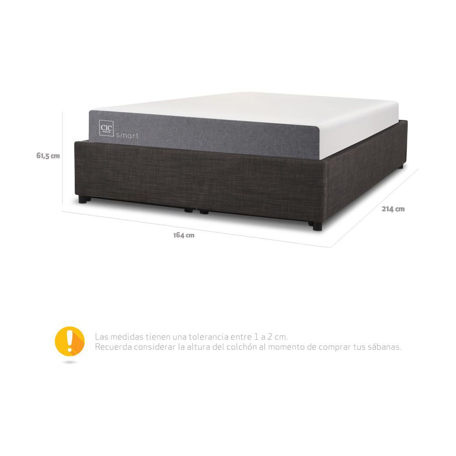 Cama Space Box Cic Smart / 2 Plazas image number 11.0