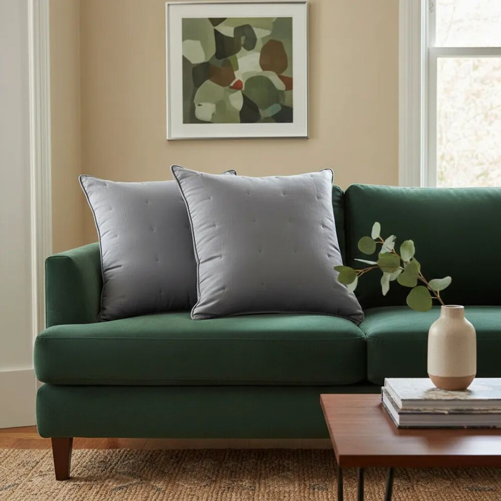 Set De 2 Cojines Bordados 6060 Cm Algod&oacute;n image number 0.0