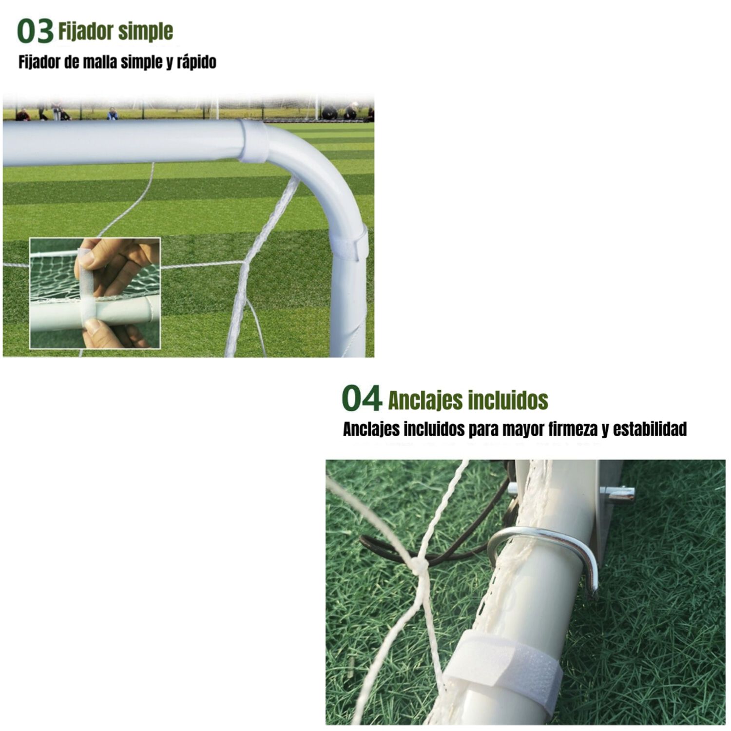 Arco De F&uacute;tbol 183x91cm Con Bolso De Transporte Lubabycas image number 2.0