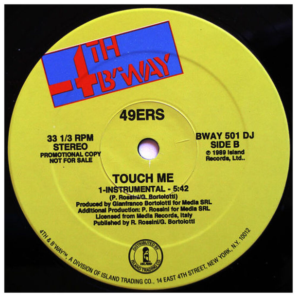 49ers - Touch Me | 12" Maxi Single Usado image number 2.0