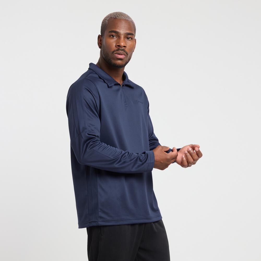 Poler&oacute;n Deportivo Bloque Color Regular Cuello Alto Hombre Pro Soccer image number 2.0