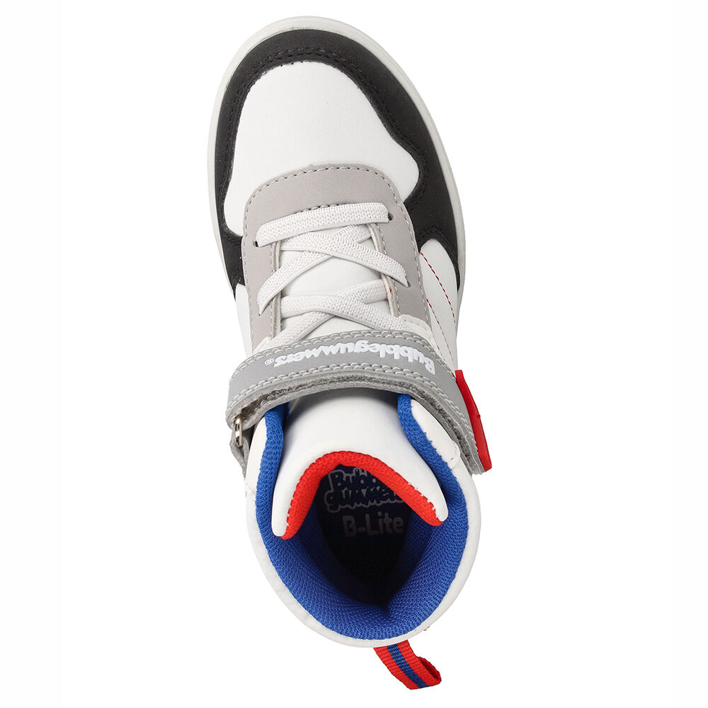 Zapatilla Niño Bubblegummers Luces Neon Blanco-gris image number 5.0
