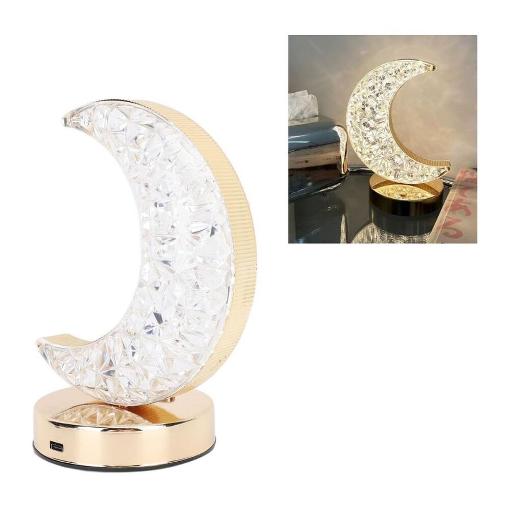 Lámpara De Mesa Luna Usb Luz Ajustable Inalámbrica image number 3.0