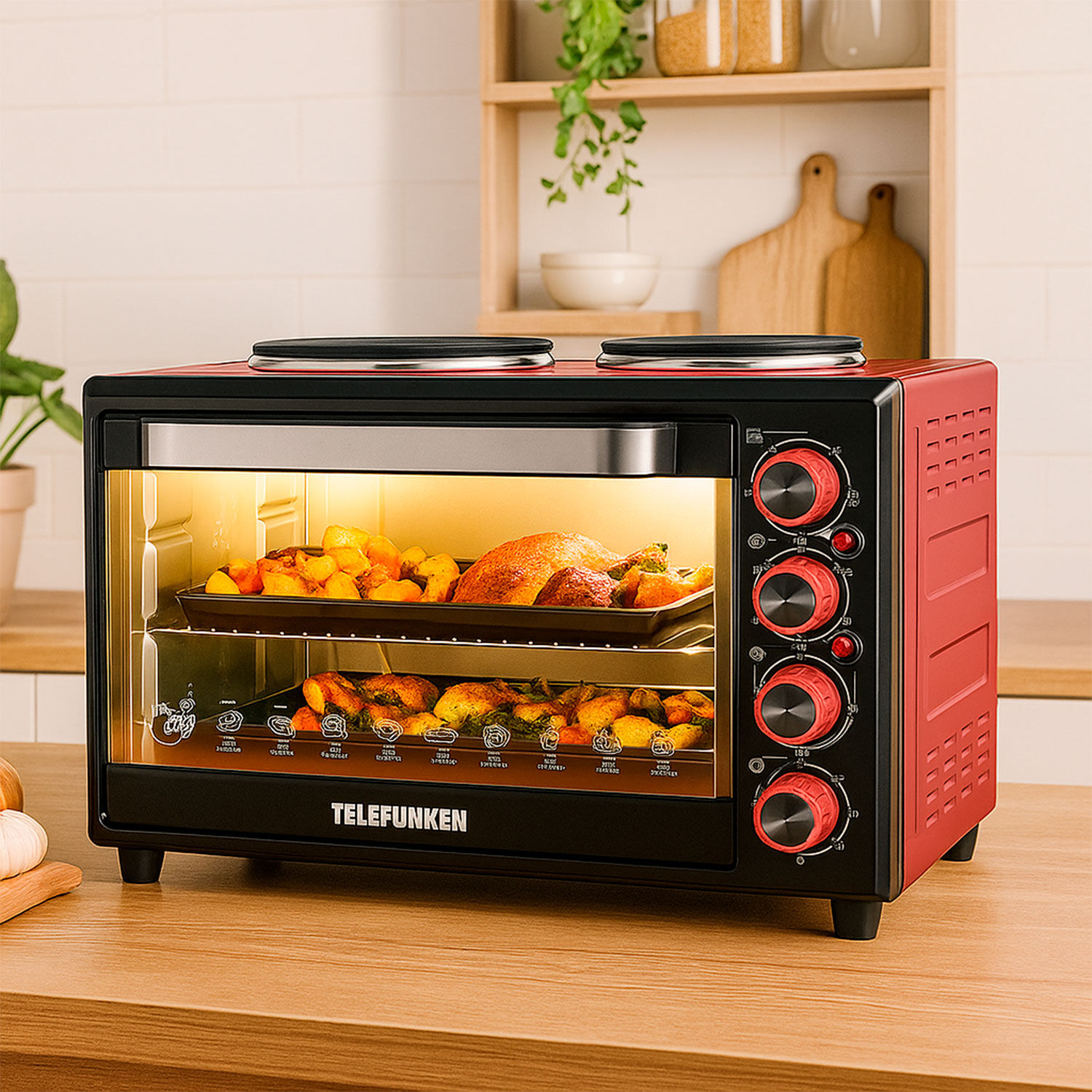 Horno El&eacute;ctrico 40lts Telefunken Tf E552c image number 6.0