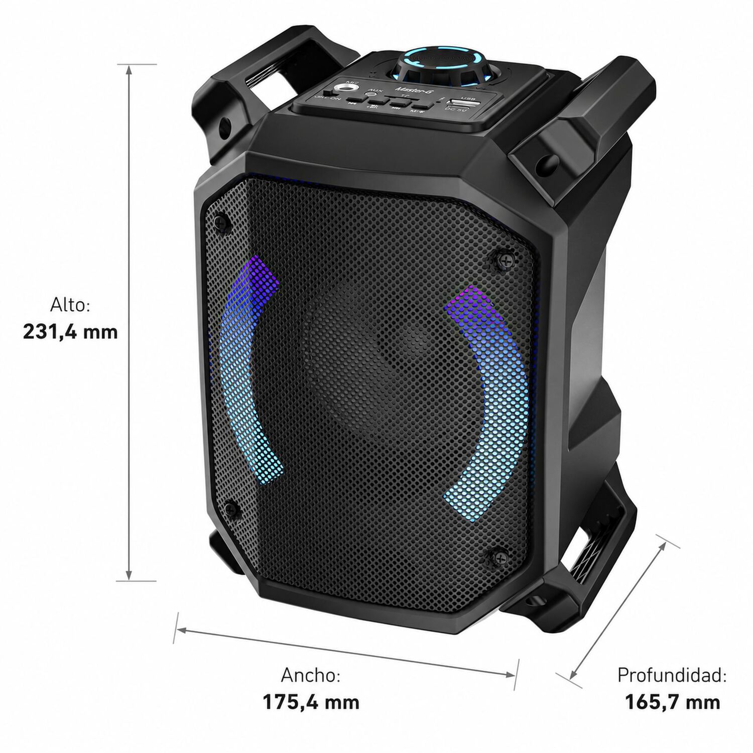 Parlante Bluetooth Karaoke Luxor One 4&rdquo; Micr&oacute;fono Master-g image number 7.0