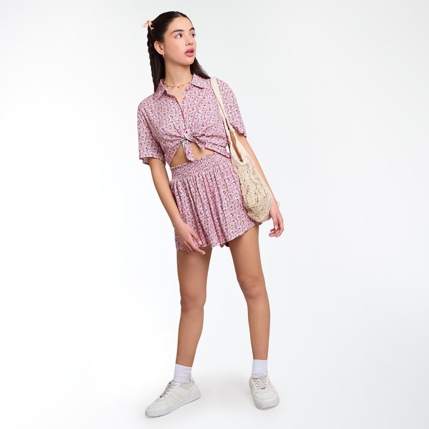 Blusa Corta Manga Corta Cuello Camisero Mujer Freedom image number 1.0
