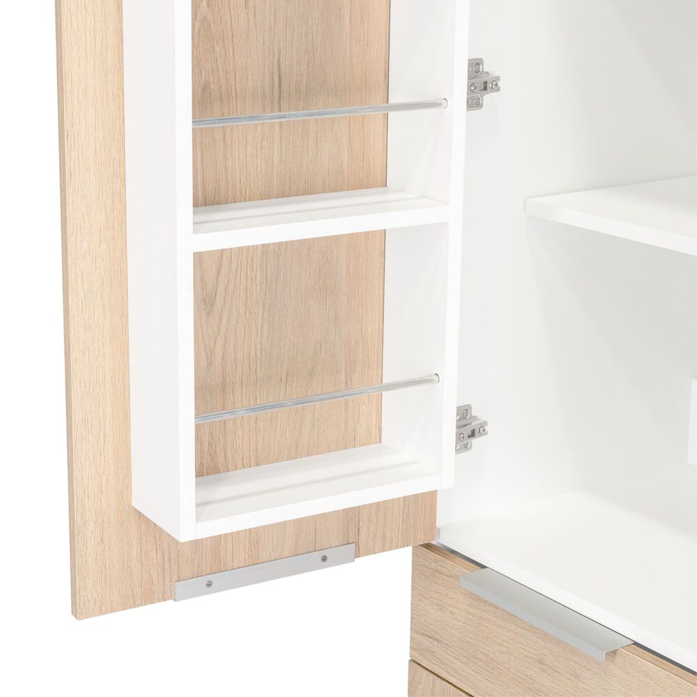Mueble Alacena 2 Puertas 1 Cajon Fm-011c- Caf&eacute; Claro image number 6.0