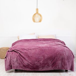 Frazada Popcorn 2 Plazas Burdeo