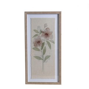 Cuadro De Flores Diseño 1 Belle Noite / 30x60 Cm