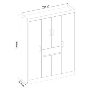 Clóset Casaideal Sampas / 6 Puertas / 1 Cajón