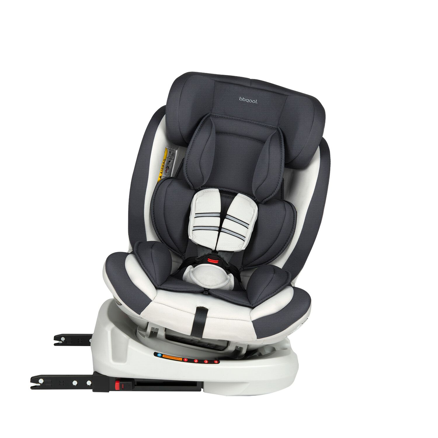 Silla De Auto Convertible Apolo Isofix 360&deg; Gris image number 4.0