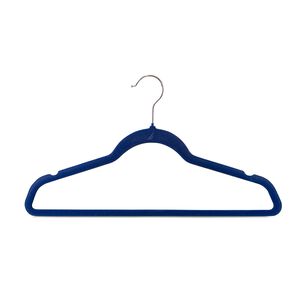 Colgadores De Ropa Pack 50 Azul Antideslizante Nautica Home
