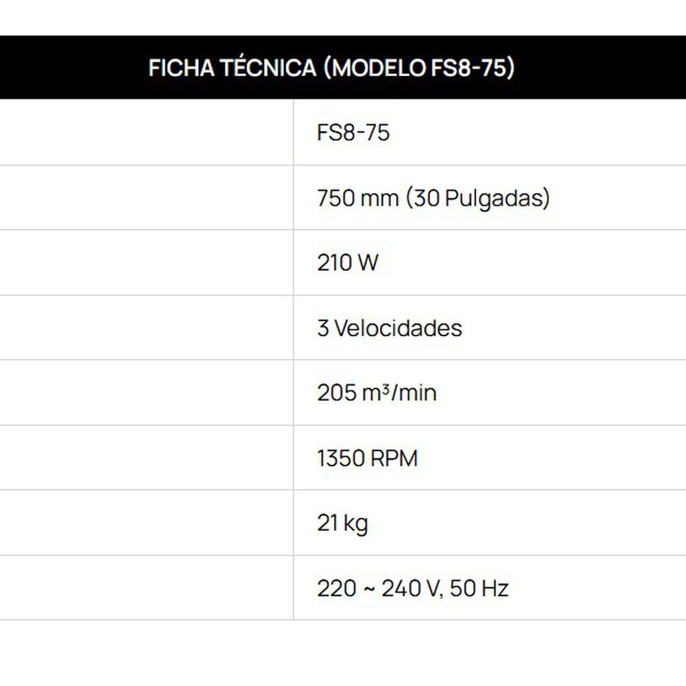 Ventilador De Pedestal Industrial 30 Pulgadas image number 1.0