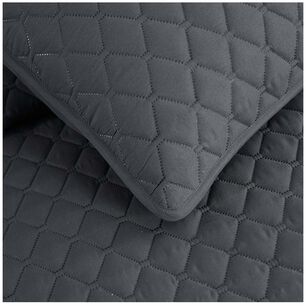 Cubrecama Quilt King Gris