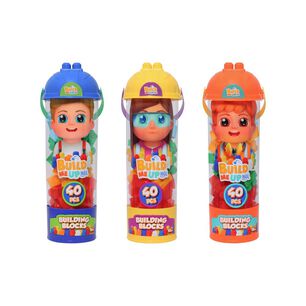 Bloques Maxi 40 Piezas En Tubo Constructor Con Exhibidor Happyline