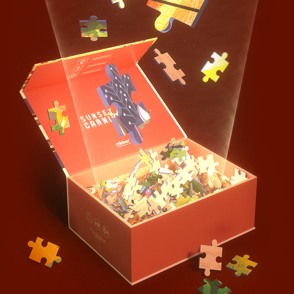 Puzzle Carnaval 528 Pcs Mideer image number 3.0