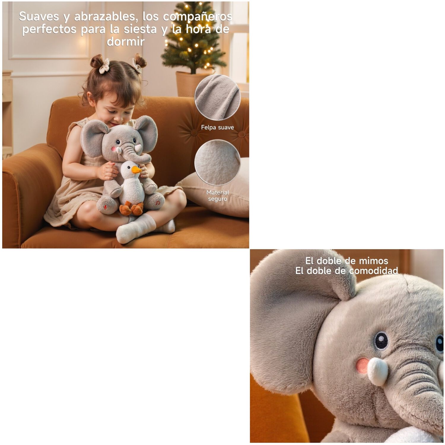 Peluche Elefante Interactivo Graba Canta Y Se Balancea Tm389 image number 6.0