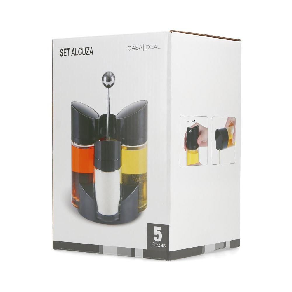 Set Alcuza y Dispensadores Casaideal / 4 Especieros + Base image number 0.0