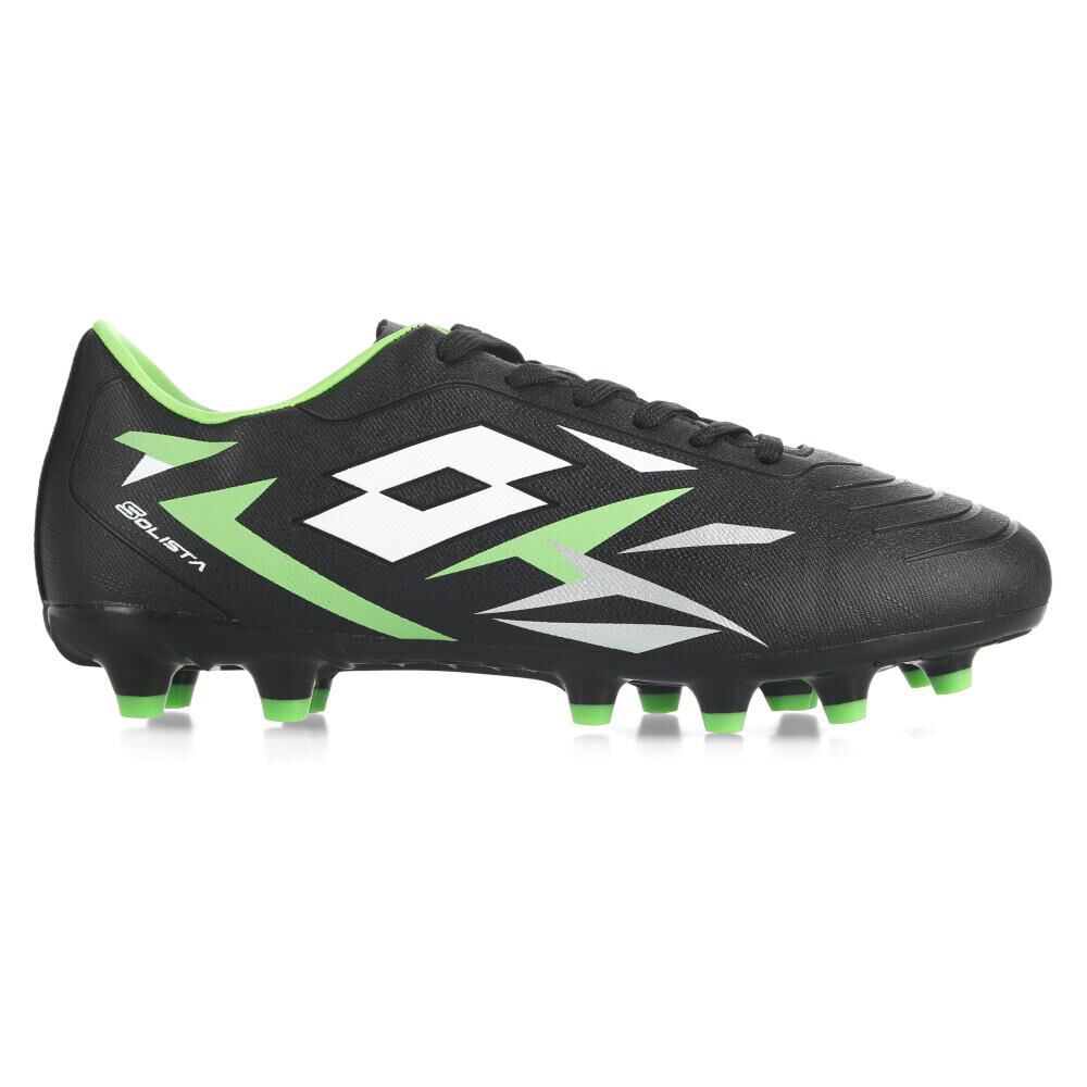 Zapato De Fútbol Juvenil Lotto Solista Fg Jr Negro/verde image number 2.0