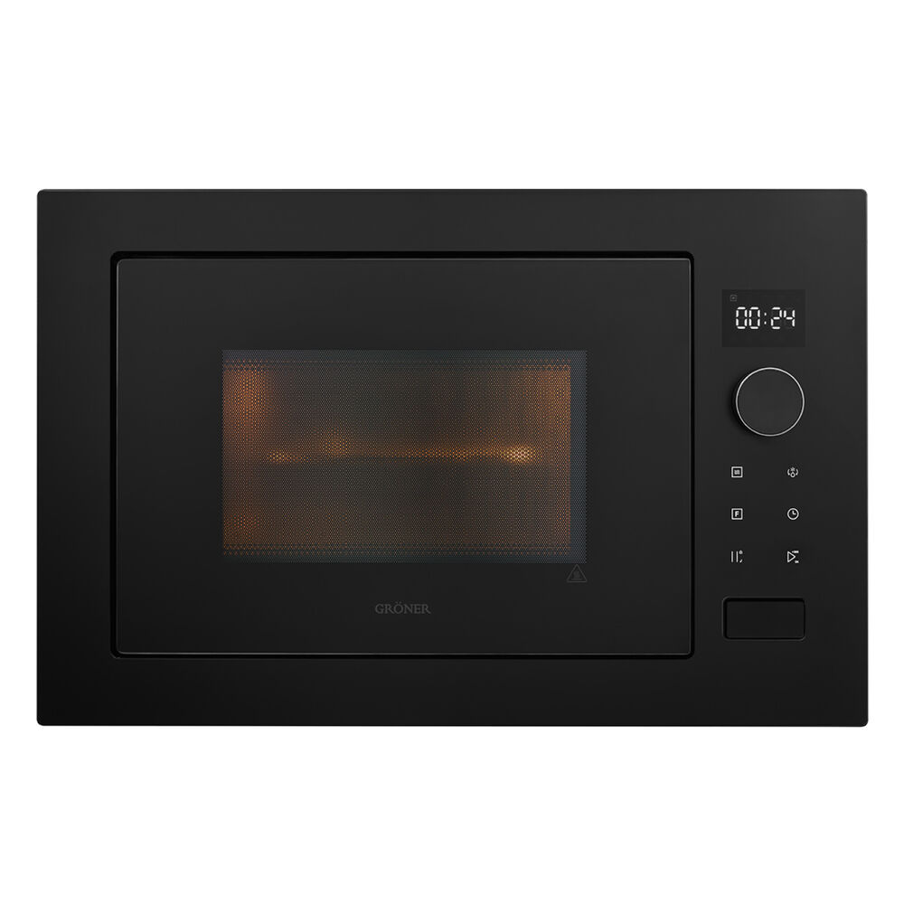 Horno Microondas Empotrable Grner Black Matte Grill 25l image number 0.0