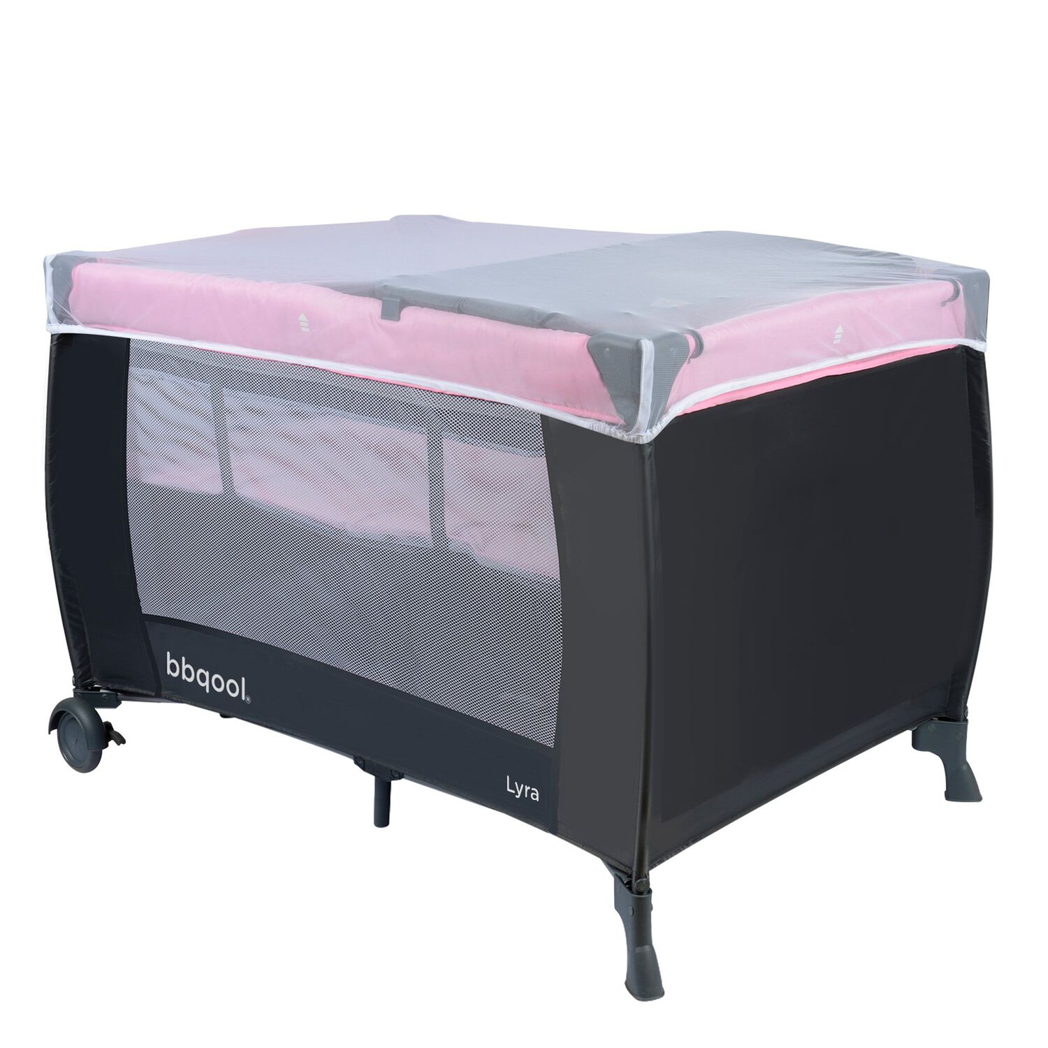 Cuna Playard Lyra Pink + Colch&oacute;n De Espuma image number 2.0