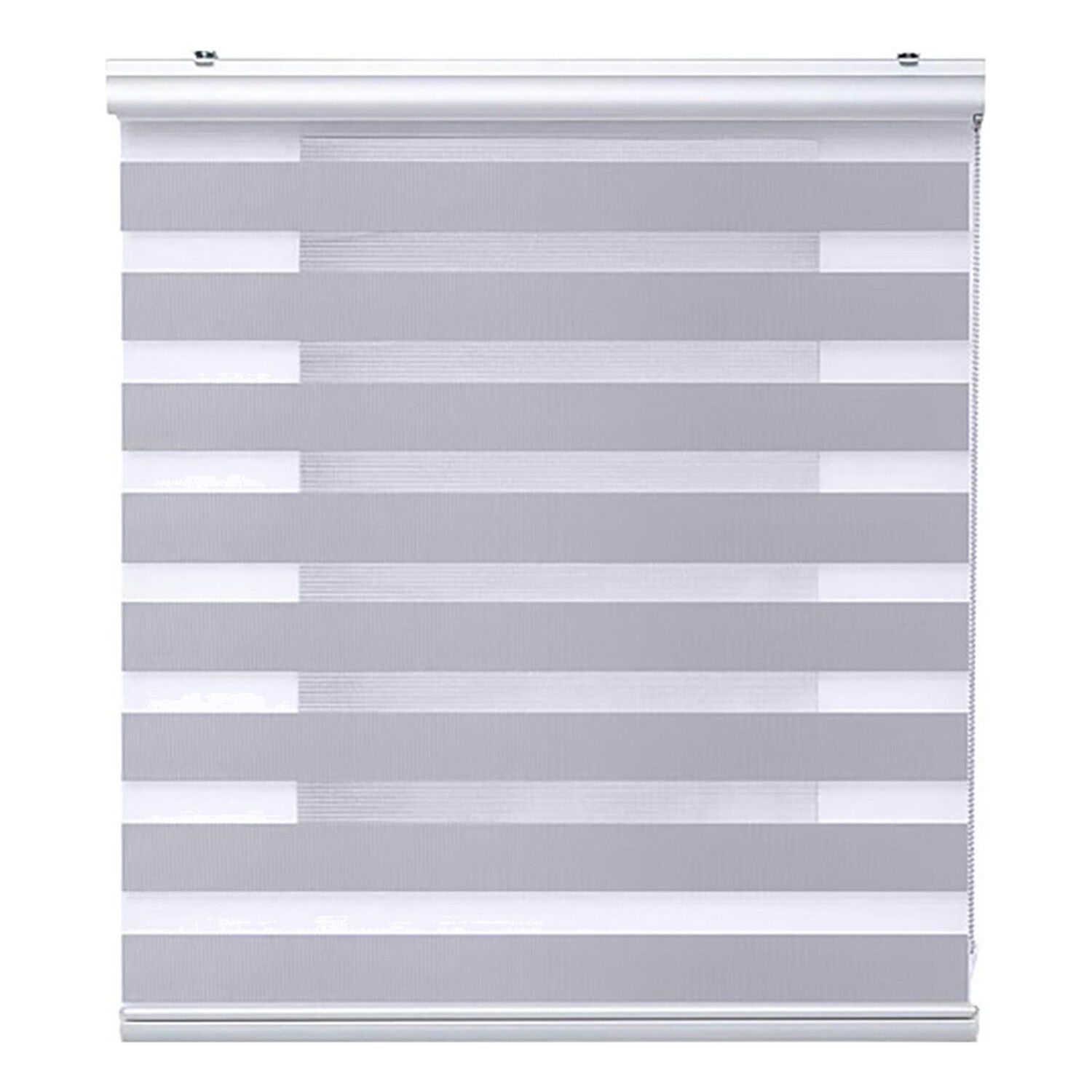 Cortina Roller Duo Zebra 100x180cm Gris Noche Y D&iacute;a image number 0.0