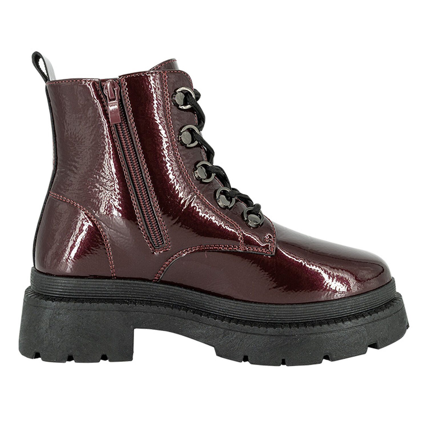 Botin Indo Burdeo Charol Alquimia image number 3.0