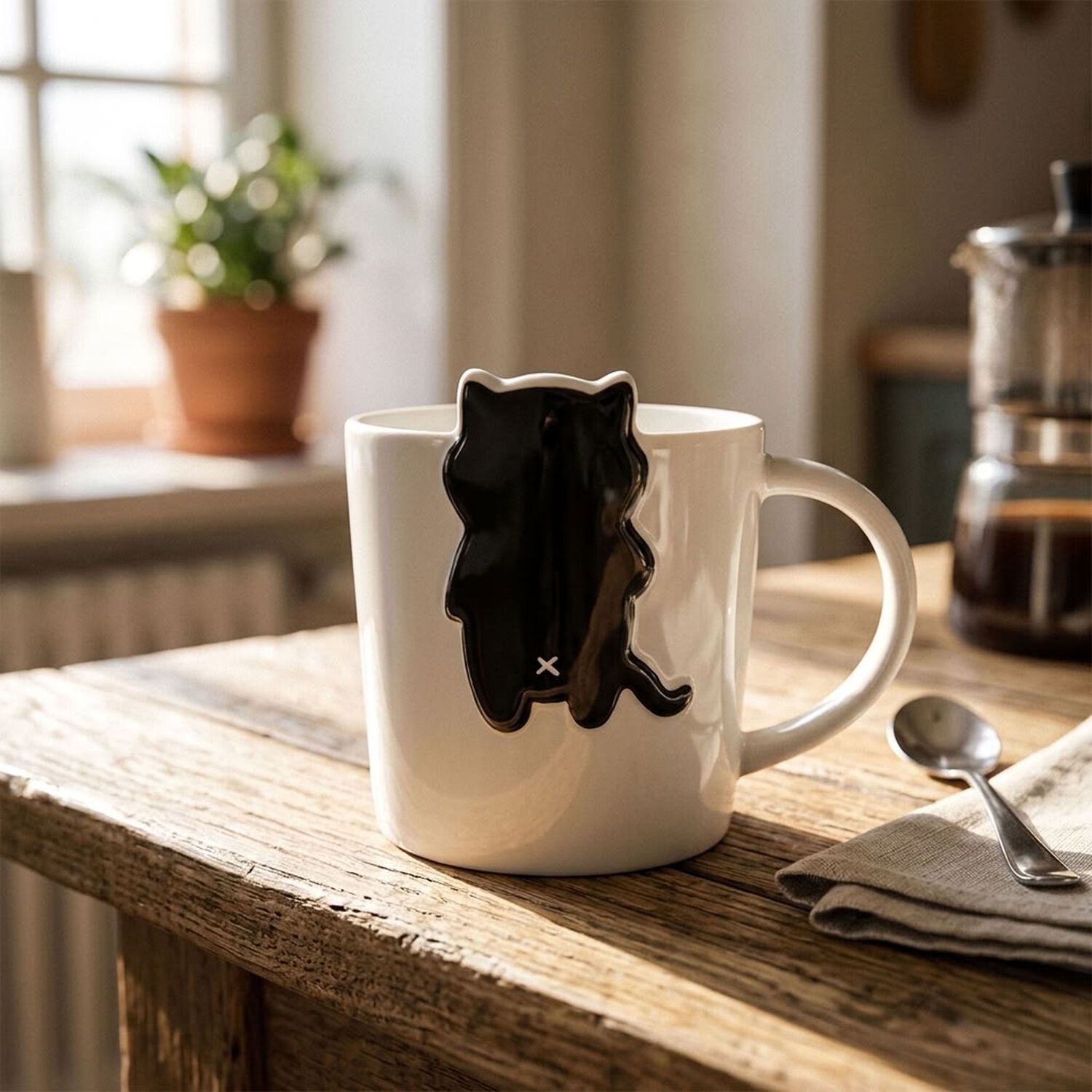 Taza Cer&aacute;mica Gatito Love Cat Kawaii image number 9.0