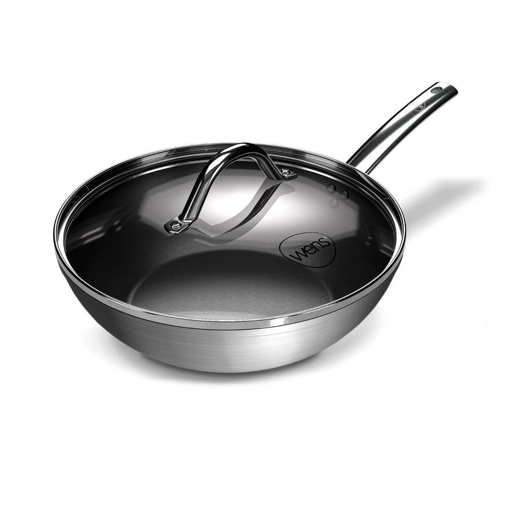 Wok Wens Hard Anonized 28cm Acero Inoxidable Tapa De Vidrio image number 1.0