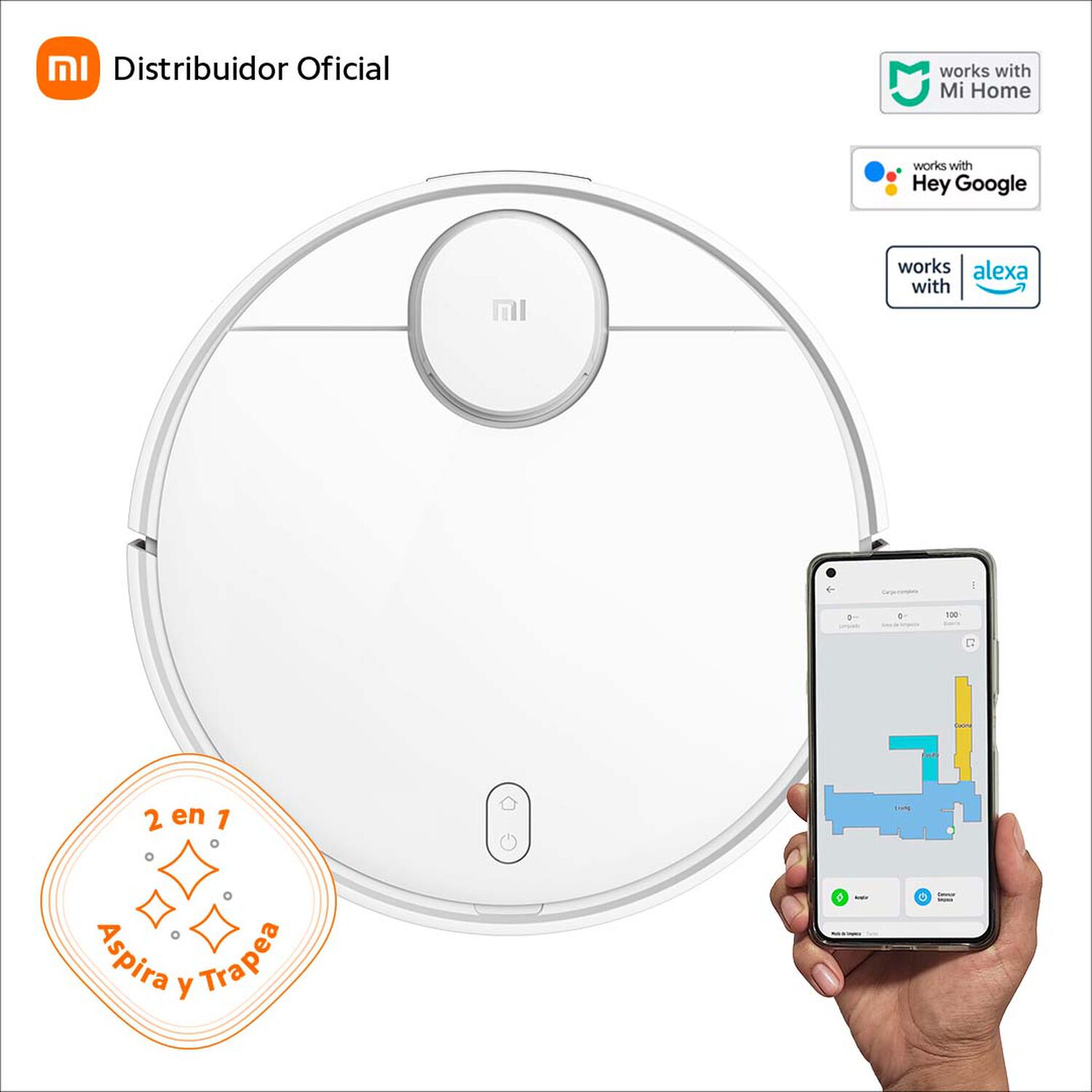 Aspiradora Robot Xiaomi Mi Robot Vacuum-mop P Blanca image number 0.0