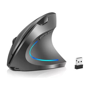Mouse Vertical Inal&aacute;mbrico Recargable Ergonomico