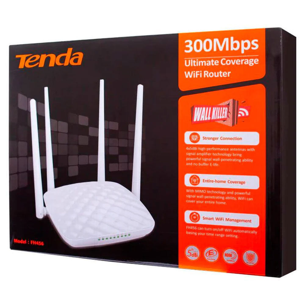 Router Tenda 29tdafh456 N300 4 Antenas 300 Mbps image number 7.0