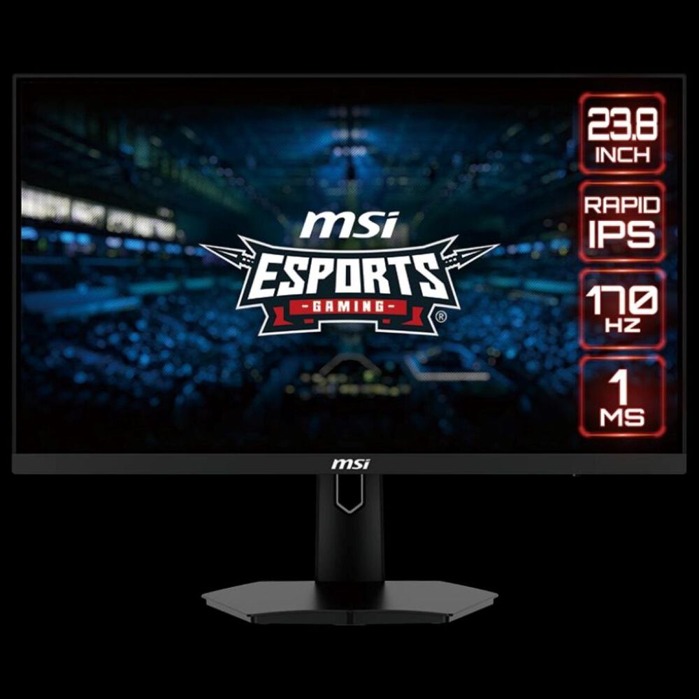 Monitor Gamer Msi G244f 23.8" Rapid Ips 170 Hz 1ms Fhd Negro image number 0.0