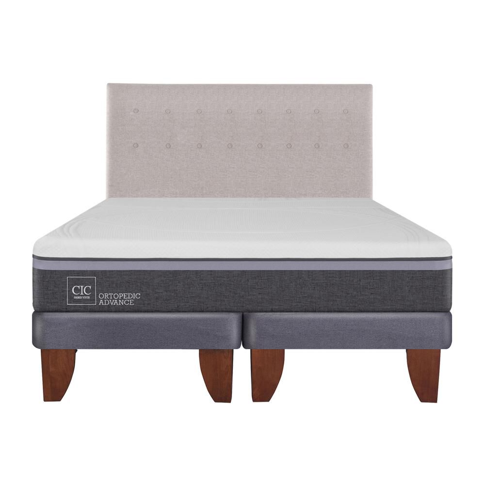 Cama Europea Cic Ortopedic Advance / King / Base Dividida + Respaldo image number 0.0